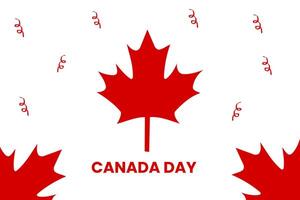 Canada Day Background with Maple Leaf Symbol vector