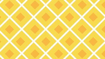 A tiled background with a yellow grid and subtle pineapple shapes, combining geometric order with a tropical fruit flair in a stylish layout video