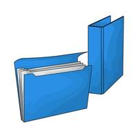 illustration of Open file folder vector