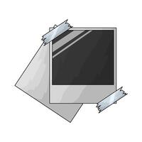 Party polaroid frame vector