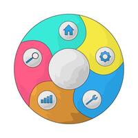 Presentation menu illustration vector