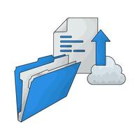 upload document from folders vector