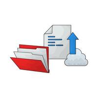 upload files from folder illustration vector