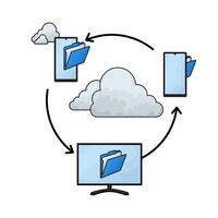 Data Backups illustration vector