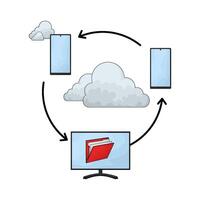 Online Folder Backup vector
