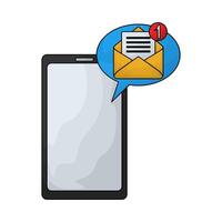 a new message is opened vector