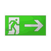 Safety exit symbol vector