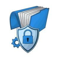 File with Folder Lock vector