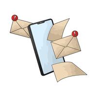 illustration of a error messages vector