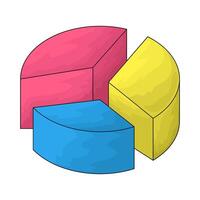 Presentation pie chart vector