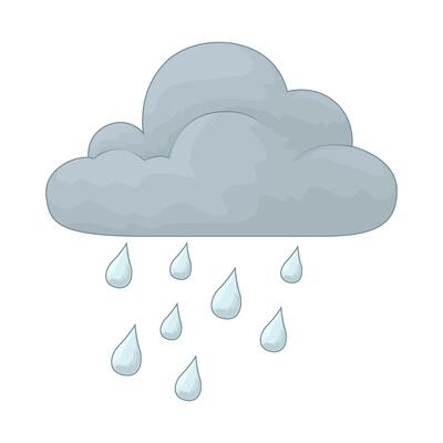 illustration of a rainy