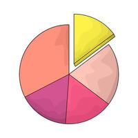 Presentation pie chart illustration vector