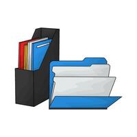 illustration of file with folders vector