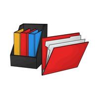 illustration of Folder are neatly arranged vector