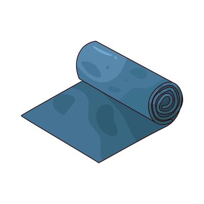 yoga mat rolled