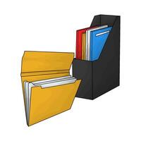 illustration of file with folder vector