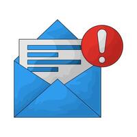 illustration of a error message vector