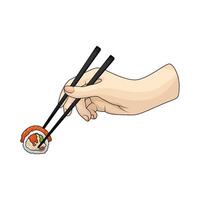 Simple and Easy sushi roll vector