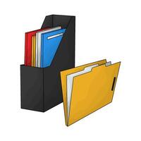 illustration of file and folders vector