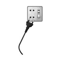 plug and socket vector