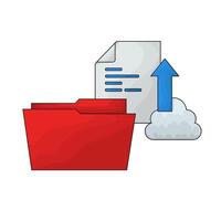 upload file and folder vector