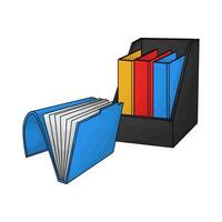 Folder are neatly arranged vector