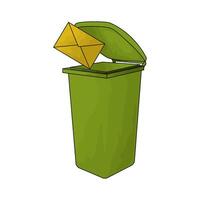 delete message illustration vector