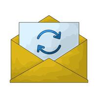 reload message illustration vector
