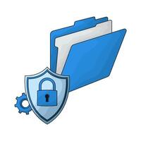 folder and file lock vector