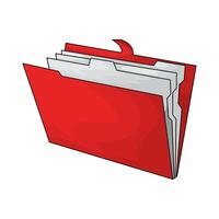 illustration of file folder vector