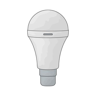 smart lightbulb illustration