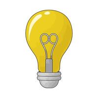 lightbulb idea illustration vector