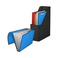 folder and documents vector