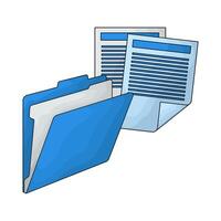 document and folder illustration vector