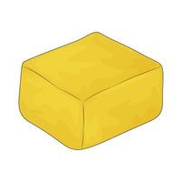 illustration of a butter vector