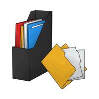file with folders vector
