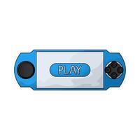 illustration of play button on game controller vector