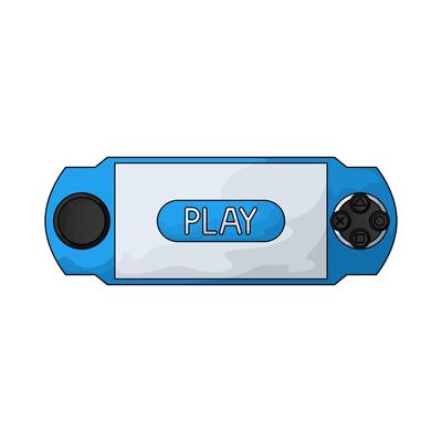 illustration of play button on game controller