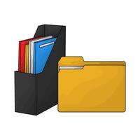 file with folder vector