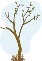 tree sapling visual illustration vector