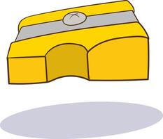 illustration of a pencil sharpener isolated on a white background. vector
