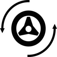 driver solid icon vector