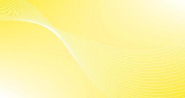 abstract yellow gradient background with white abstract lines vector
