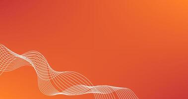 Abstract background with wavy lines illustration Orange Gradient background. vector