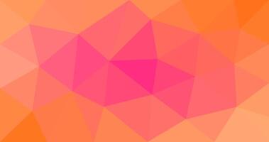 Orange Triangular abstract polygonal background design vector