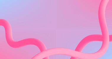 Pink Blue Gradient Abstract background with pink wavy lines illustration for presentation and design element vector