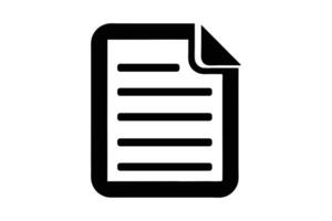 Simple Document Icon Representing Information vector