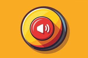 Simple Graphic Representing a Sound Off Notification vector