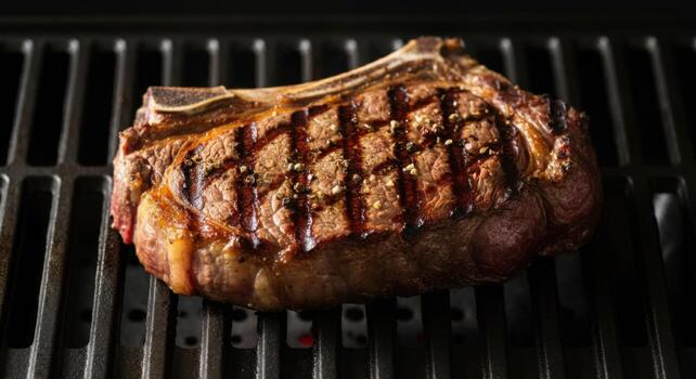 Barbecue Steak with Cross-Hatch Grill Marks photo