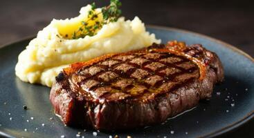 Gourmet Steak and Mash - Culinary Delight photo